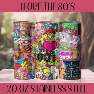 I love the 80's 20 oz Stainless Steel Tumbler